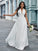 A-Line/Princess Chiffon Halter Ruched Sleeveless Floor-Length Wedding Dresses TPP0006674