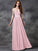 A-line/Princess Sweetheart Ruched Sleeveless Long Chiffon Bridesmaid Dresses TPP0005563