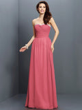 A-Line/Princess Sweetheart Beading Sleeveless Long Chiffon Bridesmaid Dresses TPP0005763