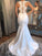 Trumpet/Mermaid Sleeveless Scoop Court Train Applique Satin Wedding Dresses TPP0005962