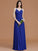 A-Line/Princess Spaghetti Straps Sleeveless Floor-Length Ruched Chiffon Bridesmaid Dresses TPP0005655
