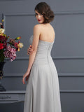 A-Line/Princess One-Shoulder Sleeveless Beading Long Chiffon Mother of the Bride Dresses TPP0007167