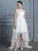 A-Line/Princess Scoop Sleeveless Asymmetrical Lace Wedding Dresses TPP0006018