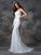 Trumpet/Mermaid Strapless Sash/Ribbon/Belt Sleeveless Long Lace Wedding Dresses TPP0006769