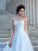 Ball Gown Spaghetti Straps Applique Sleeveless Long Satin Wedding Dresses TPP0006323