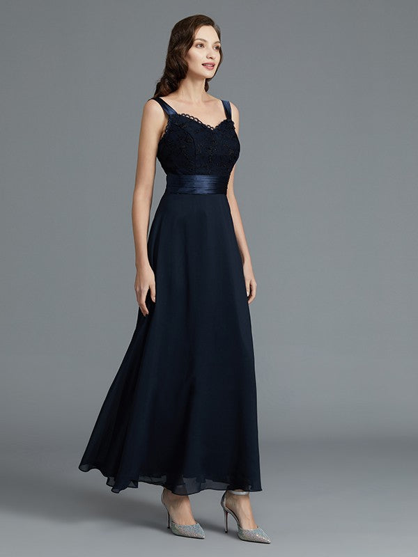 A-Line/Princess Sweetheart Sleeveless Chiffon Ankle-Length Mother of the Bride Dresses TPP0007236