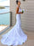 Sheath/Column Stretch Crepe V-neck Ruched Sleeveless Sweep/Brush Train Wedding Dresses TPP0006005