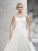 Ball Gown Sheer Neck Sash/Ribbon/Belt Sleeveless Long Net Wedding Dresses TPP0006639
