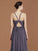 A-Line/Princess Lace Spaghetti Straps Sleeveless Floor-Length Chiffon Bridesmaid Dress TPP0005813