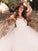 A-Line/Princess Tulle Ruffles Spaghetti Straps Sleeveless Sweep/Brush Train Wedding Dresses TPP0006581