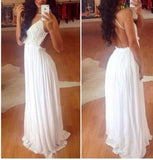Custom Made Sexy Long Prom Dresses Women Evening Dresses backless prom dress lace prom
